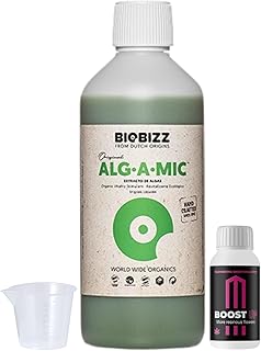 🚨 EXTREME: GROWMANIA Alg-A-Mic by BioBizz 250ml + Probe Boost Up by Up Nutrients + Measuring Cup | Organic Plant Revitalizer | Ideal …