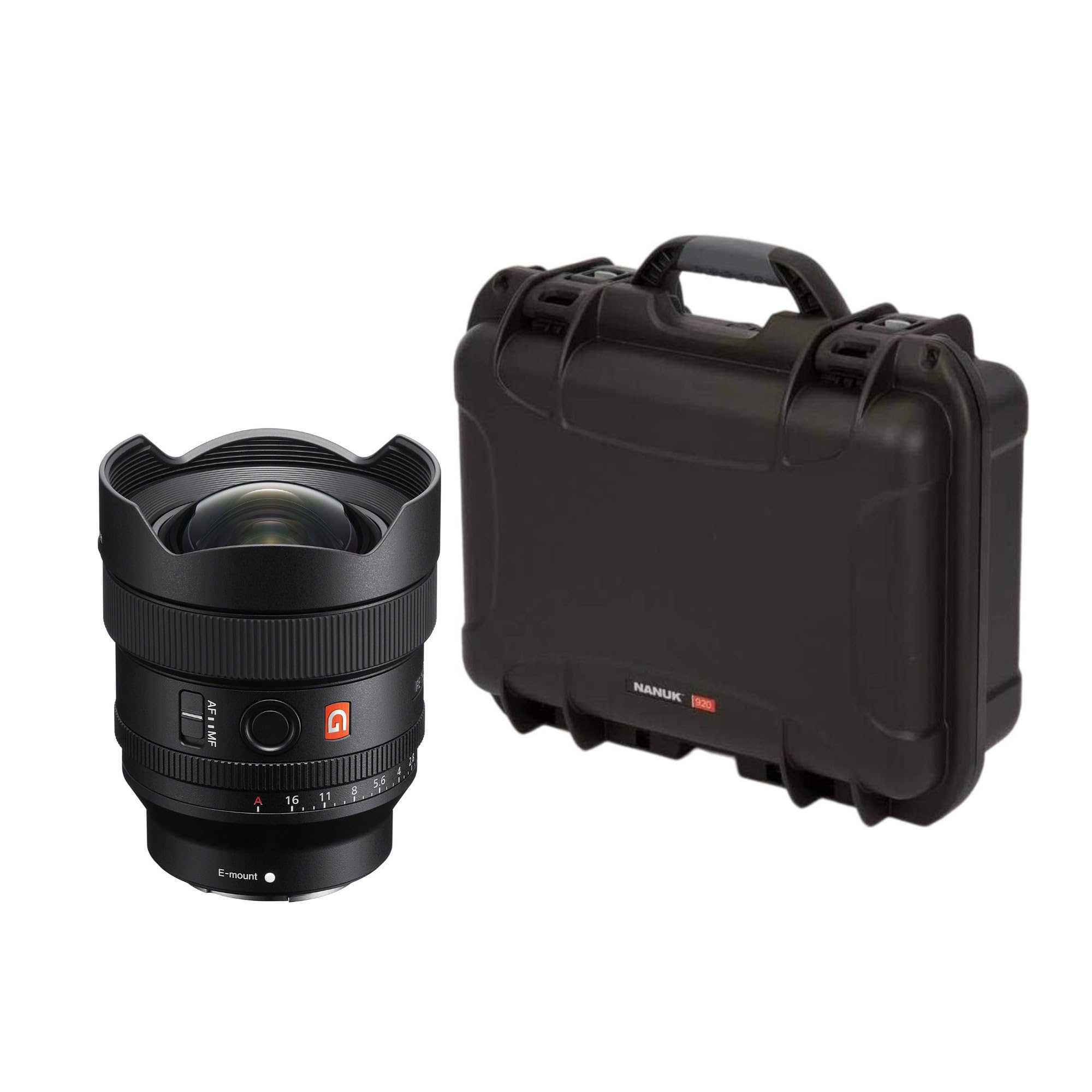 Sony FE 14mm f1.8 GM Full-Frame Large-Aperture Wide-Angle Prime G Master Lens Bundle with Molded Interior Hard Case with Foam Insert and Lid Organizer