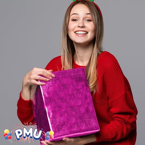Miniatura 6 de PMU Rollo de papel de Mylar para regalo, papel de regalo perfecto para regalos, canastas, bodas, cumpleaños, Navidad, artes y manualidades, papel de