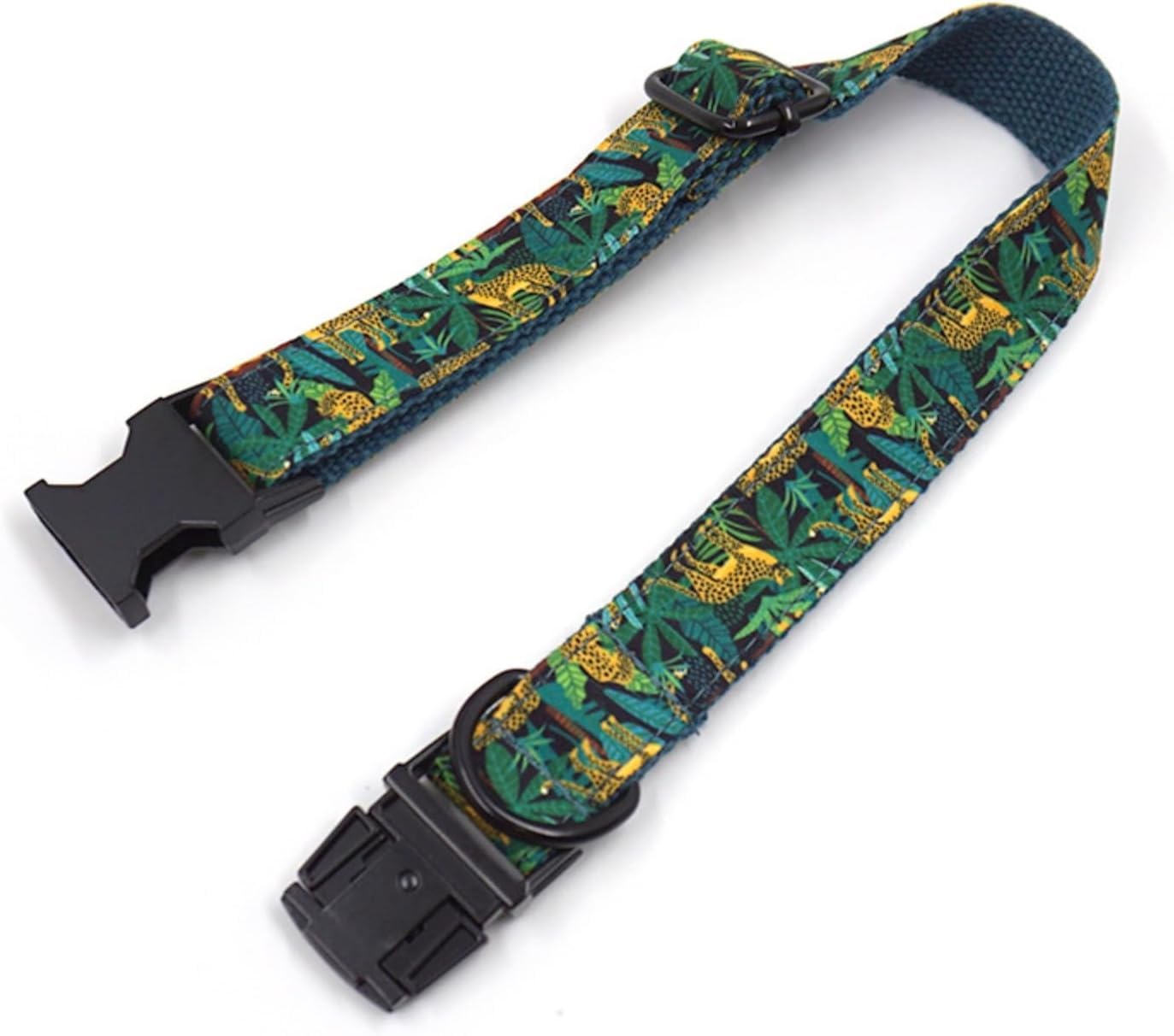 Conjunto de Collar y Correa for Perro. Correa for con Mango Junta tórica. Suave fácil Limpiar. Collar Ajustable for Hebilla liberación rápida(Green,XL)