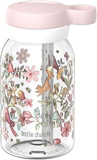 Mepal - Trinkflasche mit Trinkhalm Campus - Drehverschluss mit Grifföffnung - Hygienischer Verschluss - Trinkflasche mit strohhalm - Auslaufsicher und Spülmaschinengeeignet - 450 ml - Fairy Wonders