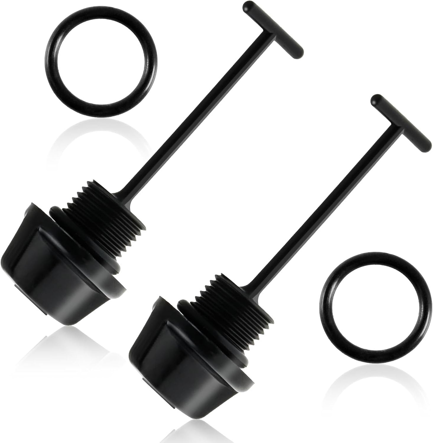 2Pcs Black Drain Plug Fit for Kawasaki Ultra Ultra 150 250X SX-R STX STX-R Replace#：92066-3783-6Z