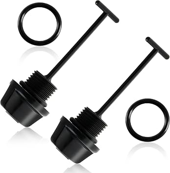 2Pcs Black Drain Plug Fit for Kawasaki Ultra Ultra 150 250X SX-R STX STX-R Replace#92066-3783-6Z