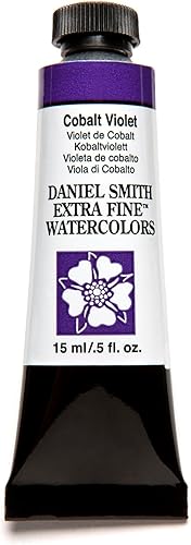 DANIEL SMITH 284600030 - Tubo de pintura de acuarela extrafino, 0.5 fl oz, violeta cobalto