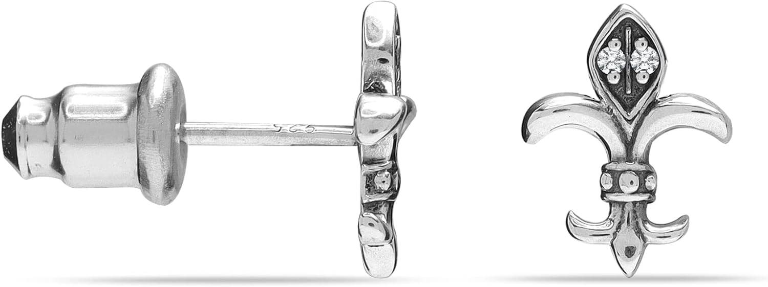 Charmsy 925 Sterling Silver Stud Earrings for Women | Lightweight Flower Design Earring Studs Jewelry | Women's Silver Jewelry Gift for Her