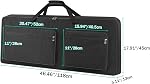 73/76-Key Cas de clavier - Sac à gigs pour piano électrique portatif avec poignées, 4 Poches, durables 600D Oxford Cloth avec 10MM Protection rembourrée pour l'éponge