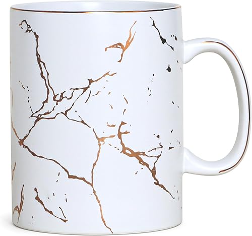 harebe Taza de café blanca extra grande de cerámica de 24 onzas con asa, tazas altas y calientes de gran tamaño, aptas para lavavajillas, taza