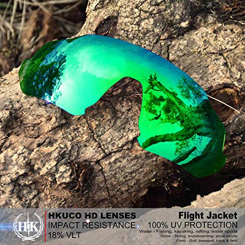 Verre de rechange photochromique Oakley Flight Jacket vert - 4