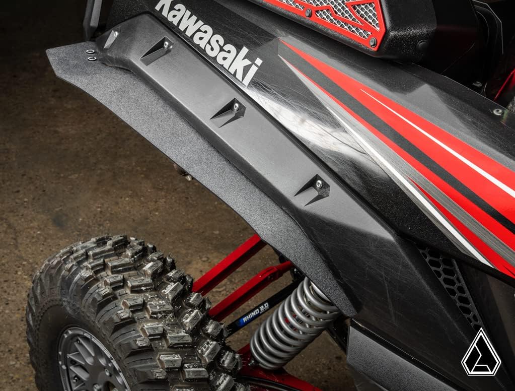 SuperATV Assault Industries Fender Flares/Mud Guards/Mud Flares for 2020+ Kawasaki Teryx KRX 1000 | Extreme Durability | Protect Against Rocks, Dirt, Sand, & Mud | USA Made
