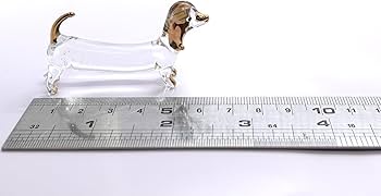 Amazon.co.jp: sansukjai ダックスフントミニチュア置物動物手吹き