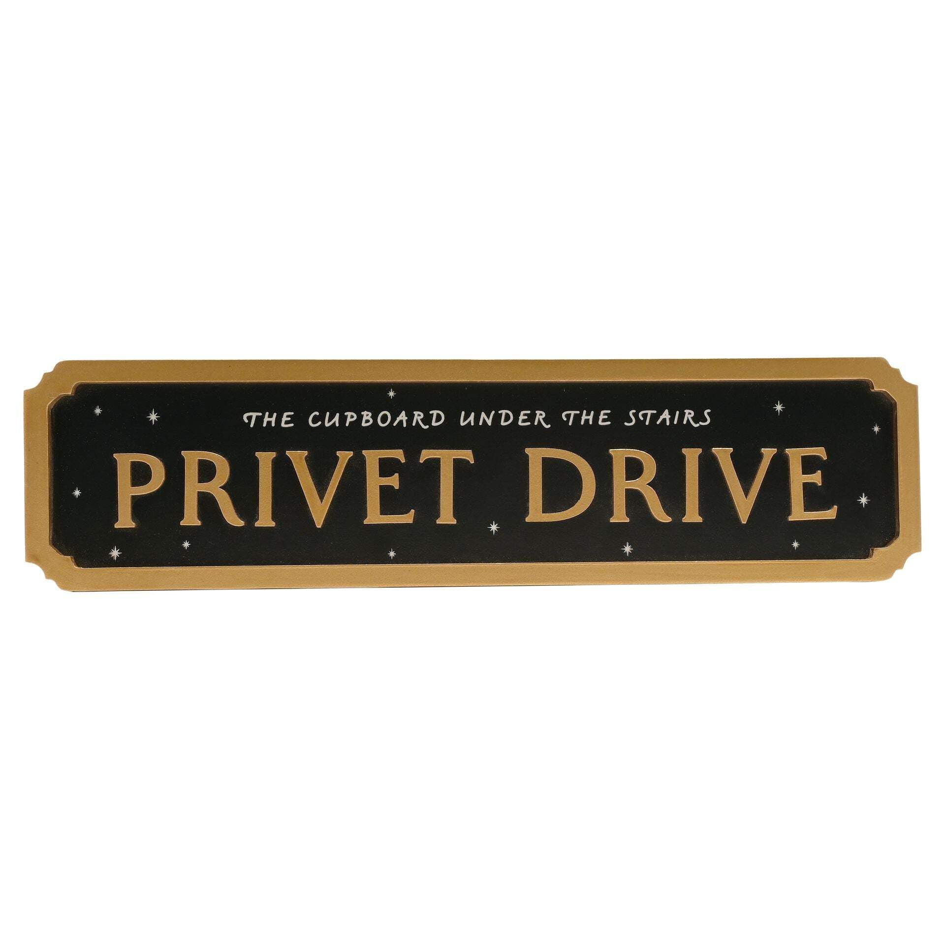 Harry Potter Alumni Black Metal Street Sign - Privet Drive