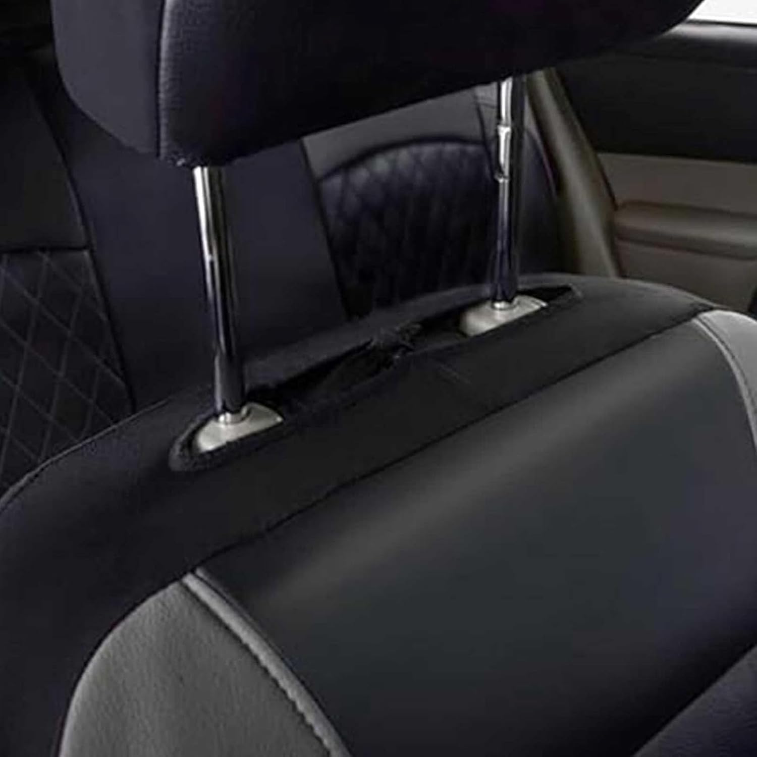 Housse Siège Auto pour Opel Tigra TwinTop/Speedster | Cuir Protection Siège Auto Imperméable Avant Paire, Luxe Surpiqûres Losange Compatible Airbag