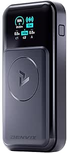 DENVIX PowerX Power Bank, 250W 4-in-1 25,000mAh Laptop Portable Charger (91.25Wh) with Magnetic Wireless Charging for iPhone, Samsung, MacBook, DJI, AirPods and More