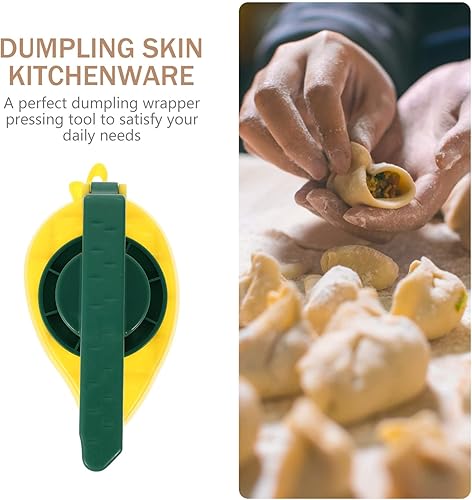 Miniatura 5 de Hemoton 3 piezas de artefacto para prensar envoltorios de albóndigas, envoltura de albóndigas, prensatelas, molde de prensa de masa de harina,