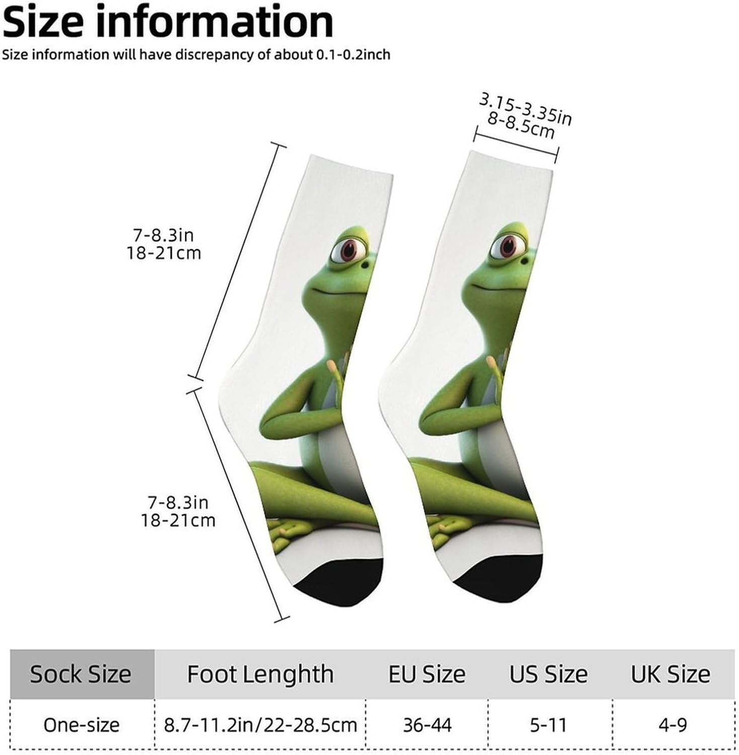 Frog Doing Yoga Crew Socks Moisture Wicking Ankle High Cushioned Arch Support Seamless Toe Athletic & Casual