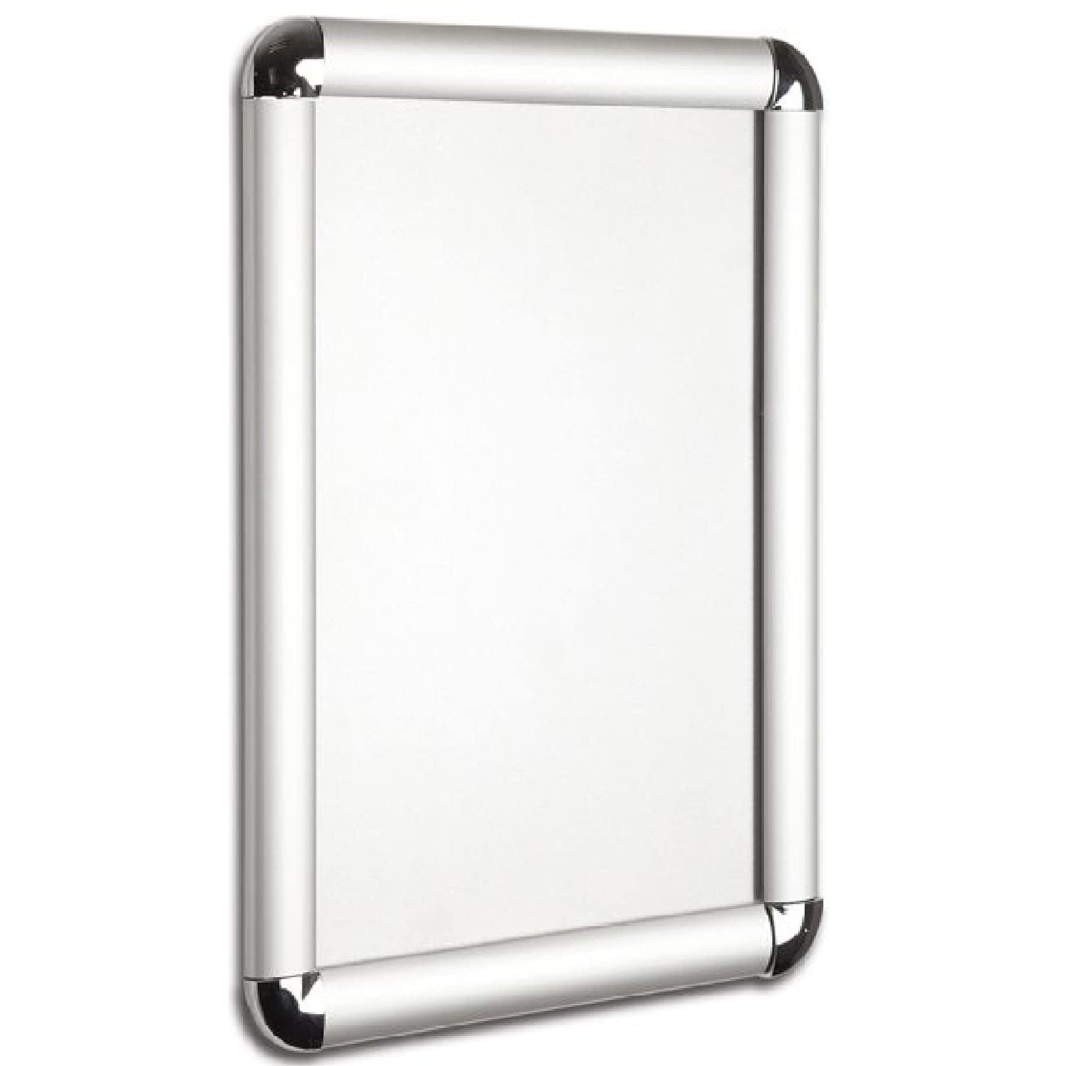 ROUND CORNER 25mm Silver Snap Frame Poster Holder Retail Display – A4, A3, A2, A1, A0 - (A0 (W) 84.7 x (H) 118.9 cm)