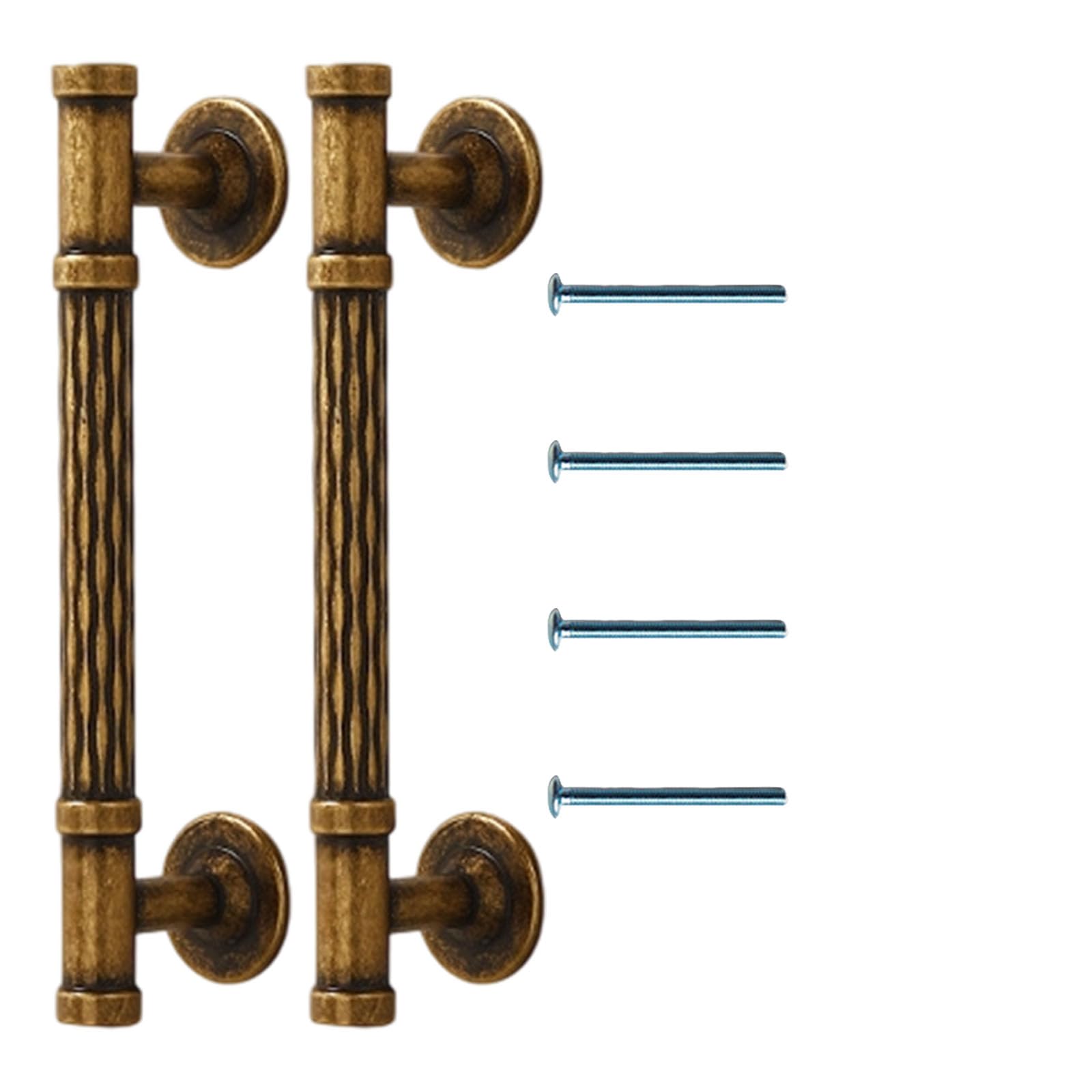 Pangboer Antique Bronze 1Pair Zincs Alloy Cabinet Drawer Handle Vintage Furniture Decorative Handle Cupboard Pulls Furniture Decoration Kitchen Cupboard Door Knobs Hardware