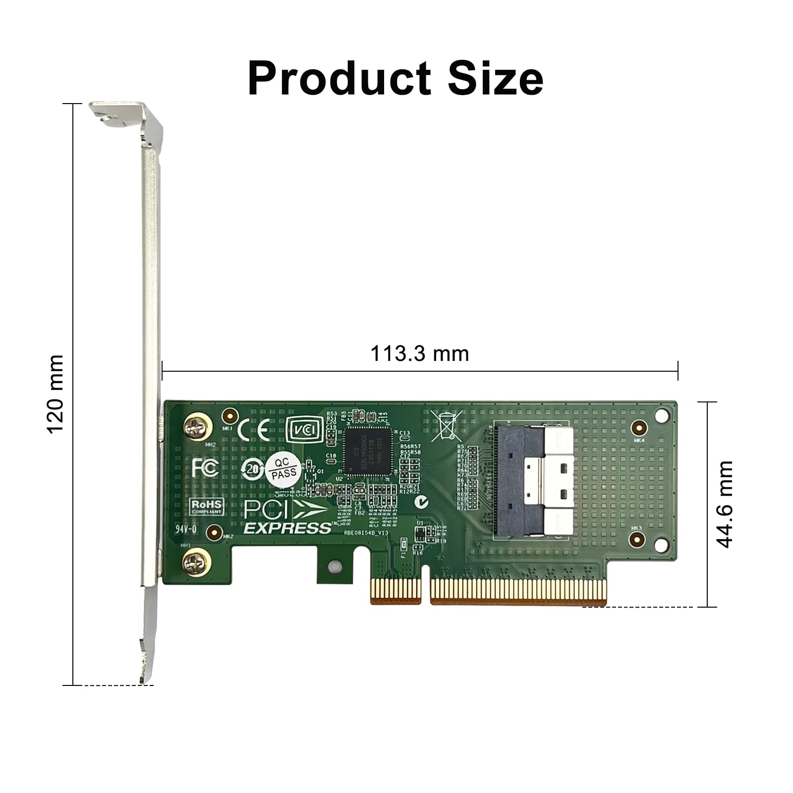 Amazon.com: PCIe 4.0 x8 to SFF-8654 8i Adapter, Gen4 NVMe SSD