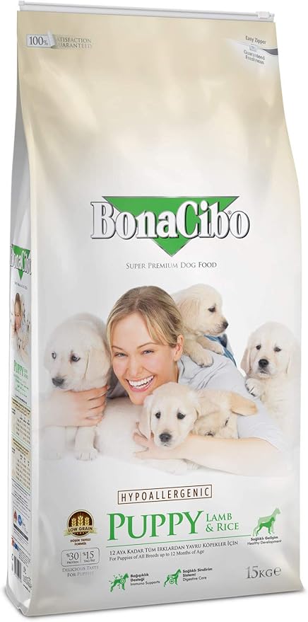 Bonacibo Puppy Lamb Rice Kuzu Etli Yavru Kopek Mamasi 15 Kg Amazon Com Tr Evcil Hayvan Urunleri