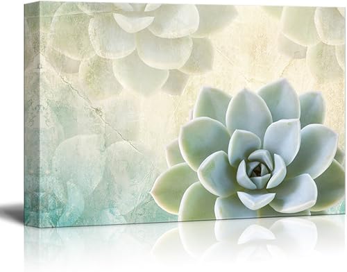 Miniatura 6 de Wall26 - Lienzo decorativo para pared (12.0 x 18.0 in), diseño de cactus sobre fondo azul Obra de arte - 01,Obra de arte - 05,Obra de arte - 15,Obra