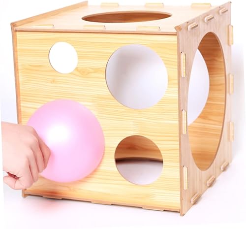 Miniatura 6 de ERINGOGO Caja de medición de globos, guirnalda de globos de 11 agujeros, calibrador de globos, cubo de medición, herramientas de decoración de