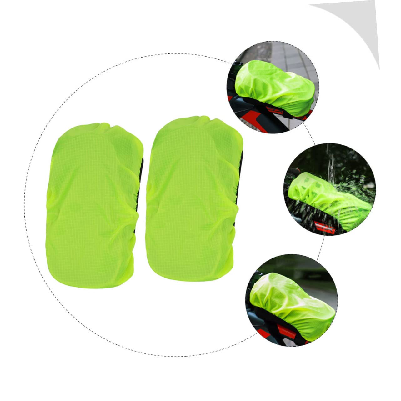 TOYANDONA Cubierta Bolsas De Bicicleta Compatible con Mayoría Bolsas De Manillar Protección contra Lluvia Y Polvo Ciclistas