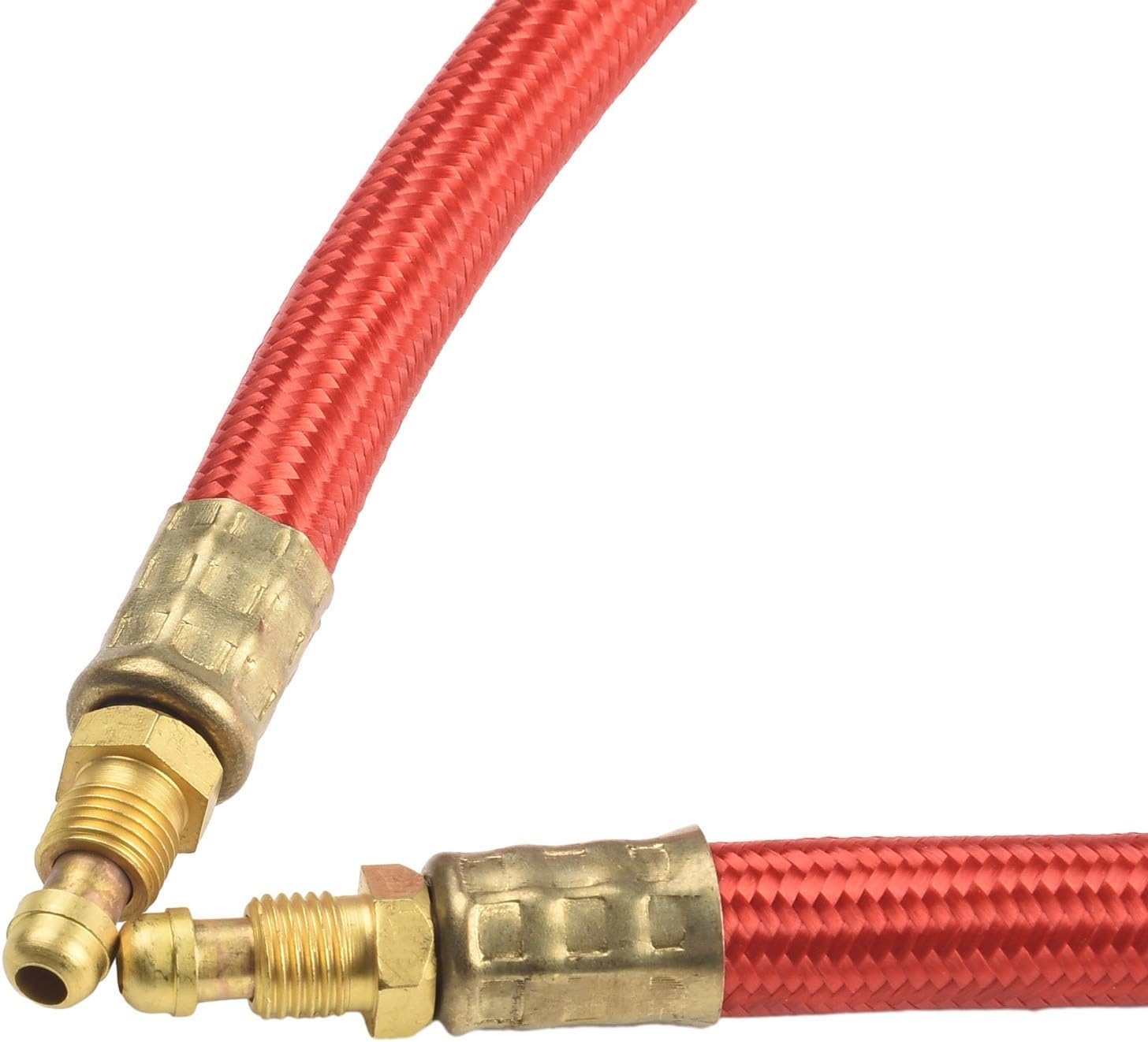 25ft C K Worldwide Superflex TIG Torch Power Cord CK57Y03RSF for CK9 CK17 Air-Cooled Torches Flexible Silicone Rubber Hose with Wear-Resistant Nylon Braid 3/8 x 24 RH Fitting