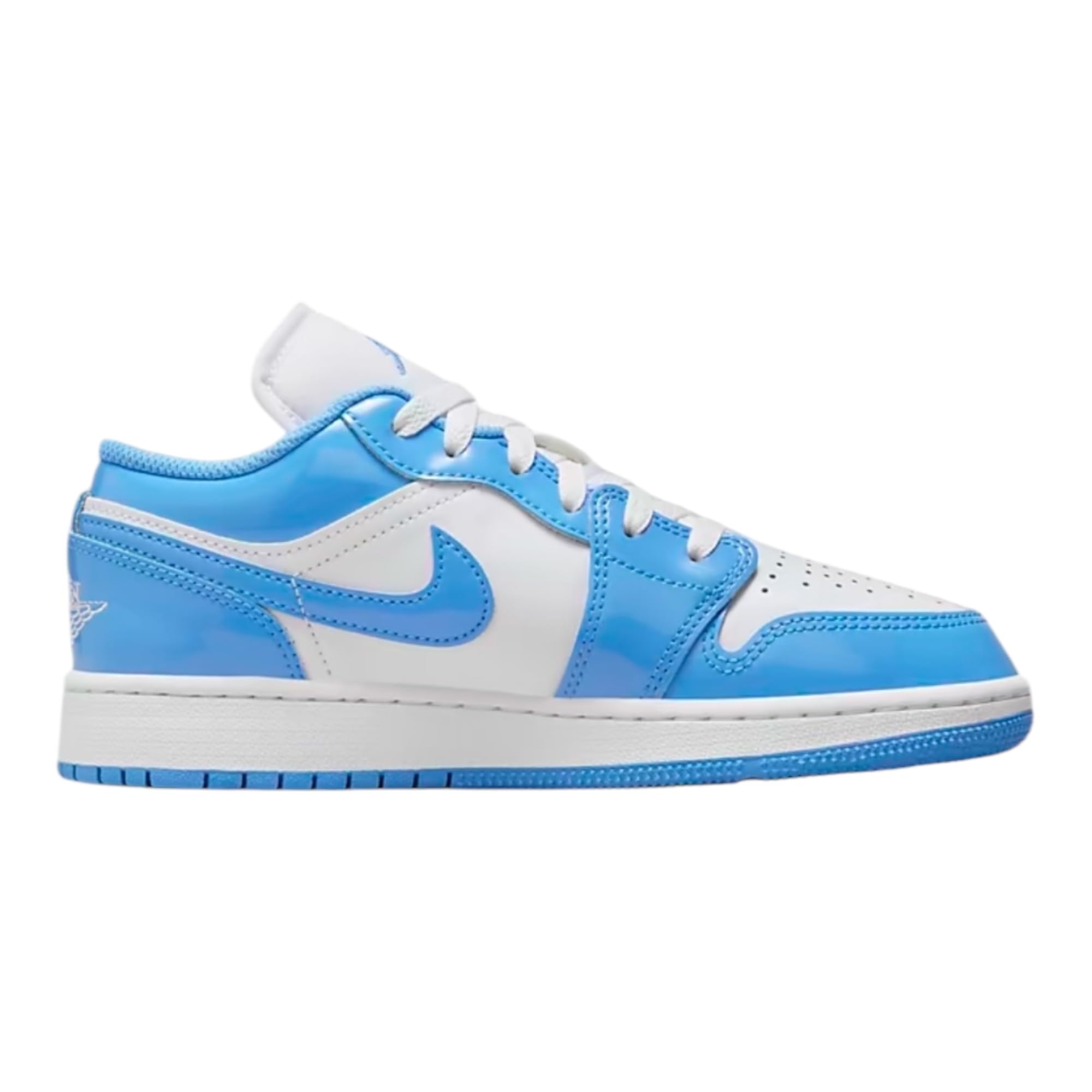 Air Jordan 1 Low SE Big Kids' Shoes (FZ3929-114, White/Legend Blue) Size 5