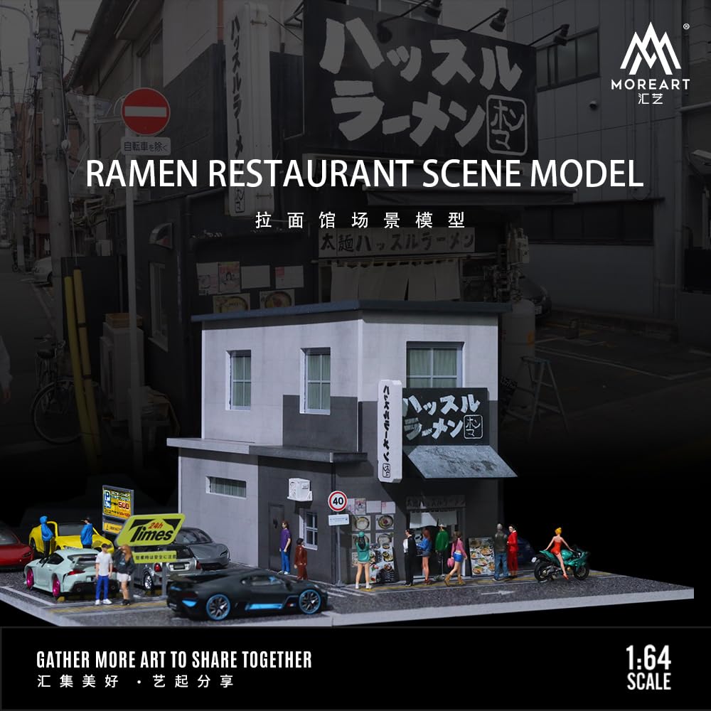 Ramen Restaurant Scene Model – 1:64 Scale Japanese Street Diorama