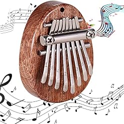 Kalimba Portable, Piano à Doigts En Bois, Kalimba 8 Clés, Piano à Pouce de Poche, Mini Portable Pouce Piano, Acajou 8… - Les Beatles, Paul McCartney, John Lennon, RIngo Starr, George Harrison