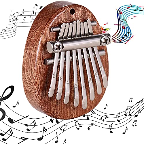 Tragbare Kalimba, Mini Kalimba Daumen Klavier, Daumen Klavier, 8...