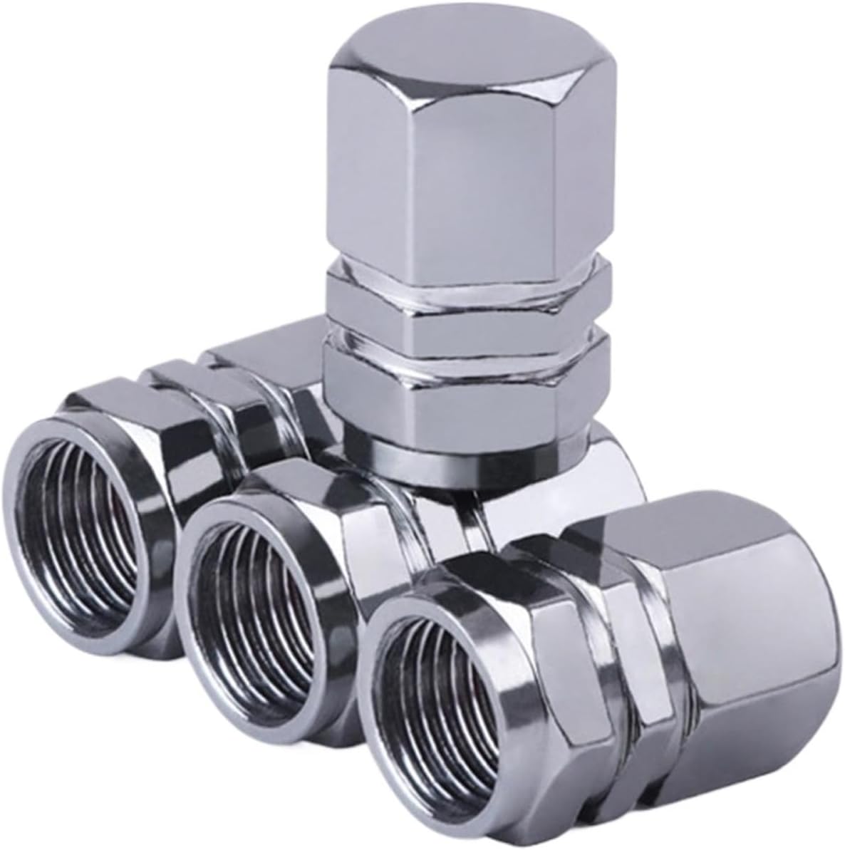 1pcs Car Tire Caps Covers Tire Valve Stem Caps Decorative Tires Accessories Aluminum Alloy Nipple Wheel Caps for Cars Motorcycle(Small-6)