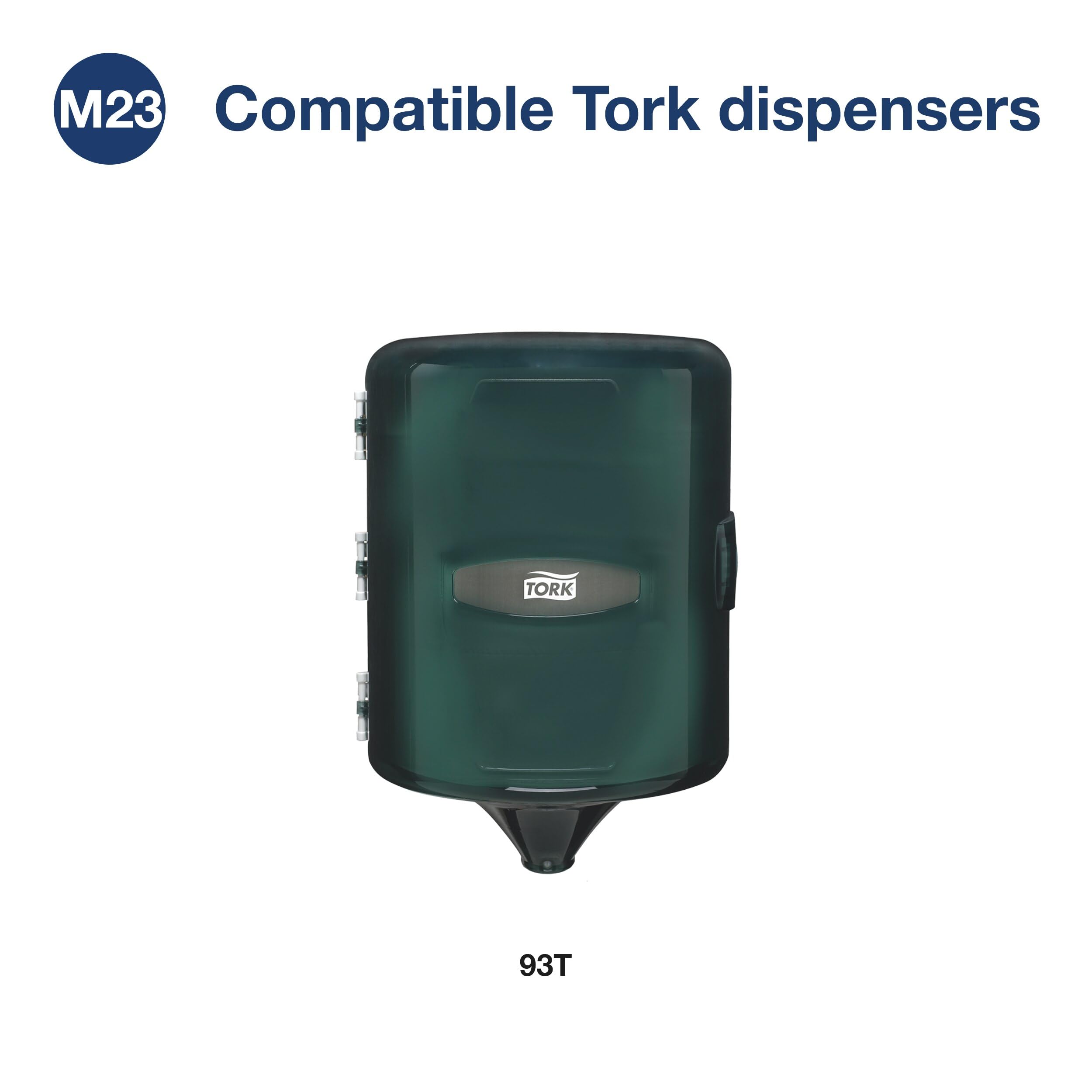 Tork universal RC530 centerfeed rollo de papel toalla de mano, 2 capas, 7.6 "Ancho x 11,75 cm de largo, color blanco (caja de 6 rollos, 530 por rollo, 3,000 toallas)
