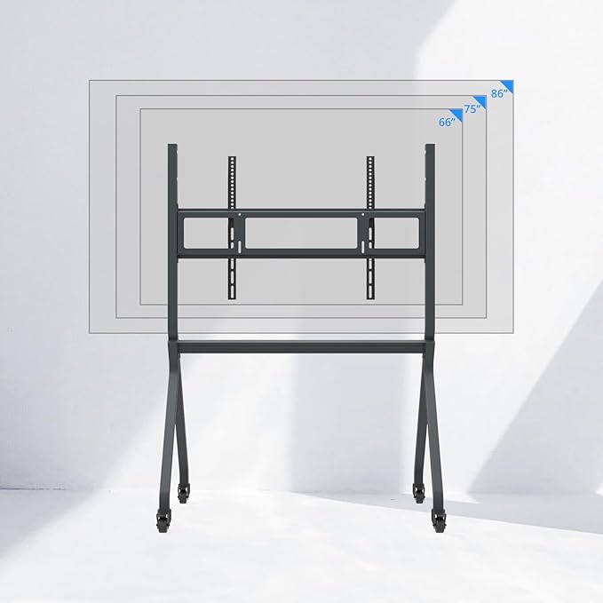 Soporte rodante para TV de 65-86 pulgadas con ruedas miniatura 4