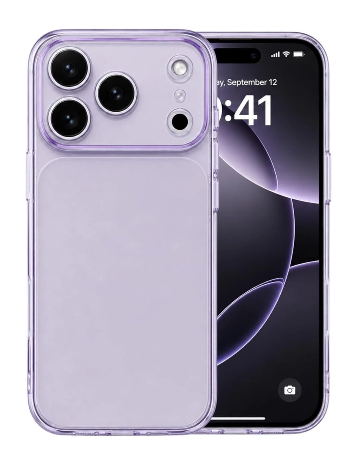 Dezet Compatible Clear Case for iPhone 17 Transparent Matte Soft Slim Shockproof TPU Bumper, Anti-Yellow Crystal Case with Camera Lens Protection Back Cover for (Purple) — Amazon image 18