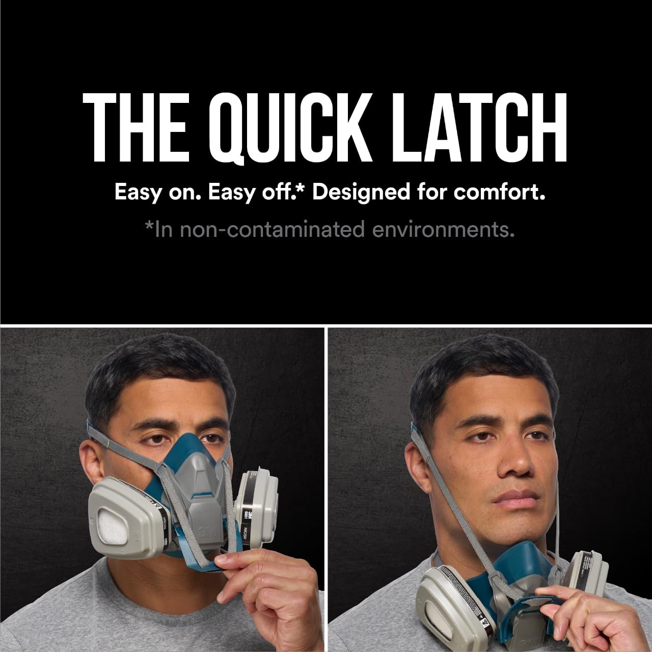 3M 6502QLPA1-A-PS Paint Project Respirator with Quick Latch (1 opakowanie), średni