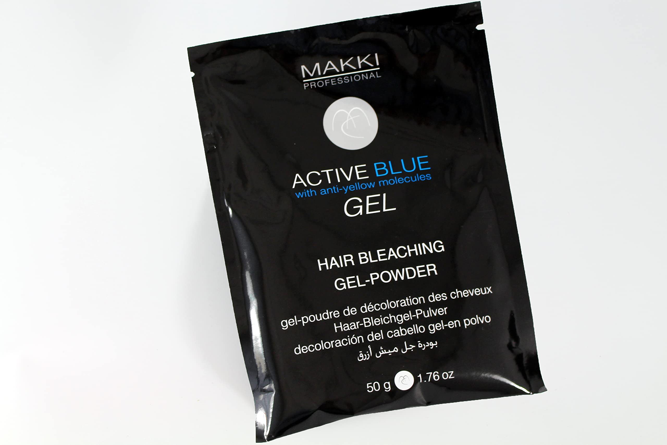 MakkiDust Free Active Blue Hair Bleach Bleaching GEL-Powder with ANTI YELLOW molecules 50g