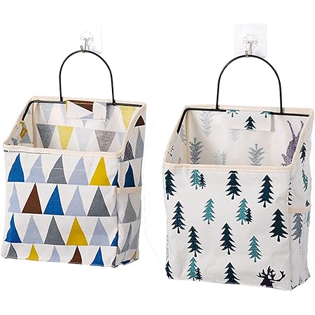 AKIWOS Hanging Storage Baskets, Wall-Mounted Metal Wire Basket Organizer for Entryway, Hallway, Bedroom, Bathroom, Laundry Room