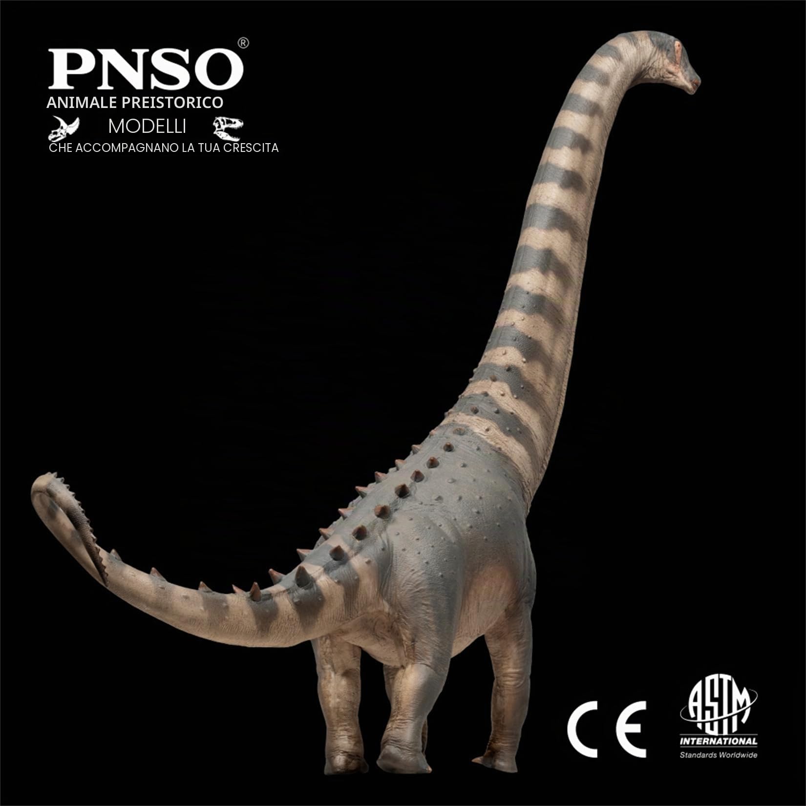 AMITD 79 Alamosaurus Model Saltasauridae PVC Animal Figure Collection Dinosaur Decor Gift for Adult