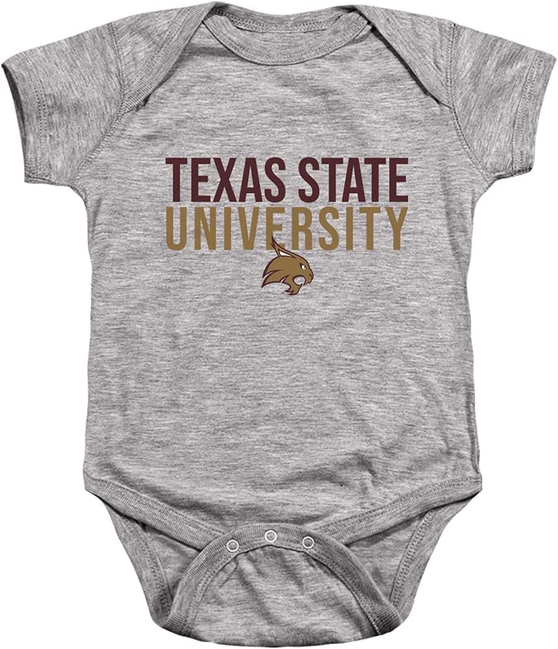 Texas State University Official Stacked Unisex Infant Snap Suit for Baby