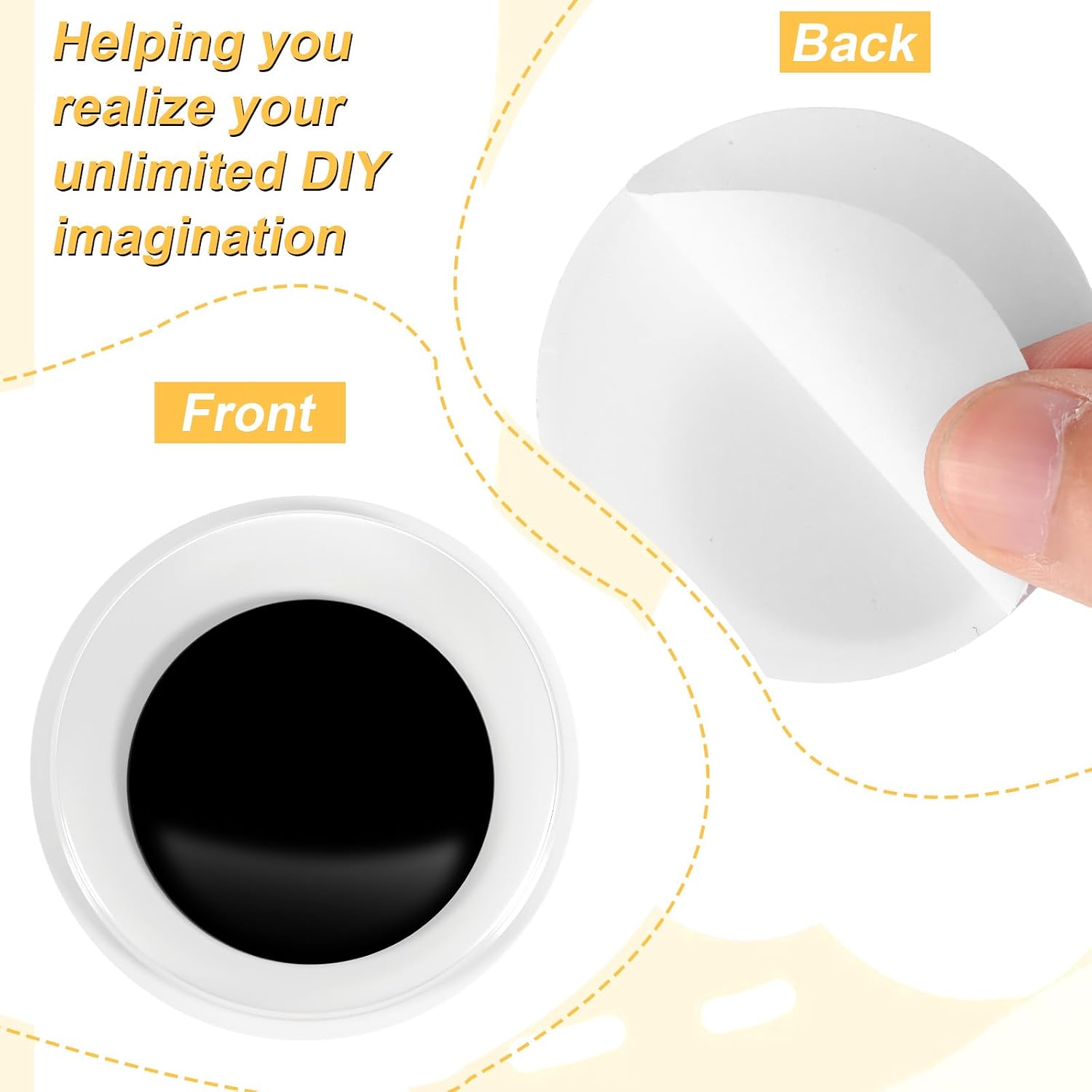 LXUEJIE 20 Pcs 2 Inch Googly Eyes, Extra Large Googly Eyes 50 mm Self Adhesive Wiggle Eye, Big Craft Eye for Scrapbooking, DIY Decorations