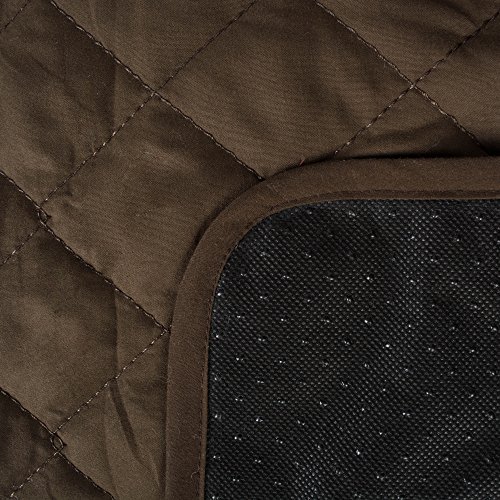 E-Living Store Pet Furniture Protector Non-Slip Water-Resistant Cover For Dogs And Cats With 3-Sided Bolster Soft Fabric - Large, Chocolate #TOP2