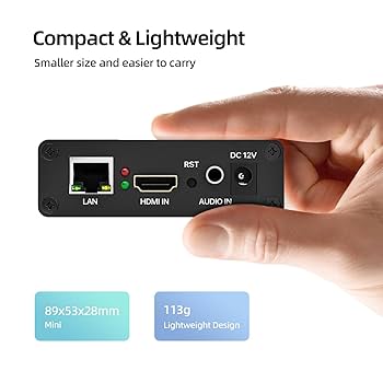 【新品未使用】Unisheen BM1000H HDMI ビデオエンコーダー Amazon.com: UNISHEEN mini hdmi encoder-1080P P60 Support SRT