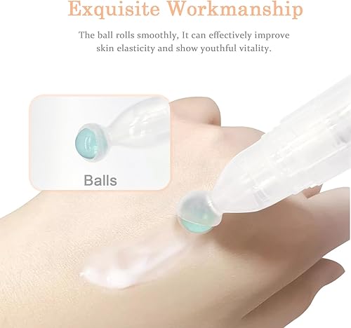 Miniatura 4 de Botella enrollable de plástico al vacío reutilizable vacía con jeringa antifugas sin aguja, botella portátil de 0.2 fl oz para crema de ojos,