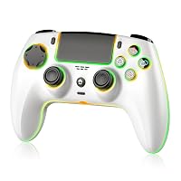 JORREP Controller wireless per PS5/Pro/Steam Deck/PC/MACOS,gamepad con illuminazione