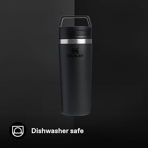 Stanley Cafe To-Go Travel Mug Termos Bardak, 0.47 L, Siyah 2.0
