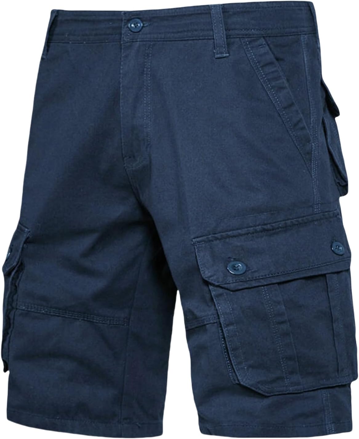 Men's Summer Straight Multi-Pocket Loose Casual Workwear Five-Point Shorts