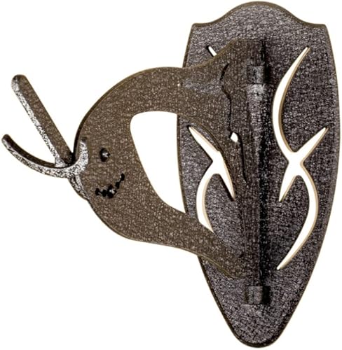 Skull Hooker Big Hooker European Trophy Mount – Perfect Kit for Hanging and Mounting Taxidermy Elk, Moose, & Caribou Antlers Skulls for Display – Graphite Black