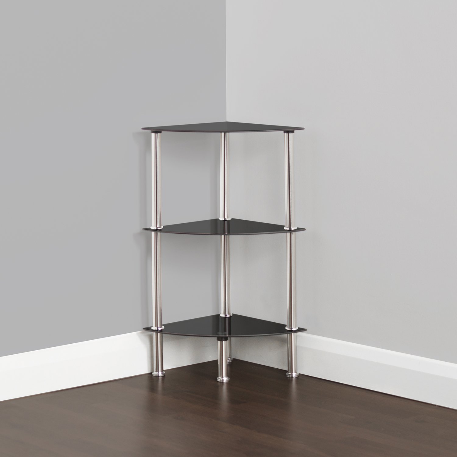 KING Moderno scaffale ad Angolo mensola Bagno Rack Storage System vetrina