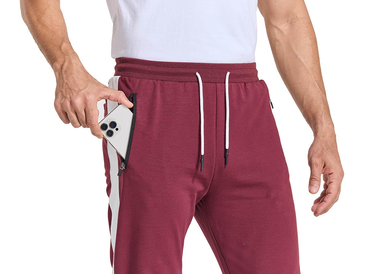 JustSun Jogginghose Herren mit Reißverschluss Taschen